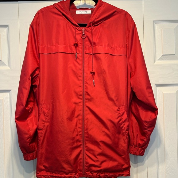 Penningtons Jackets & Blazers - Penningtons Red Hooded Jacket